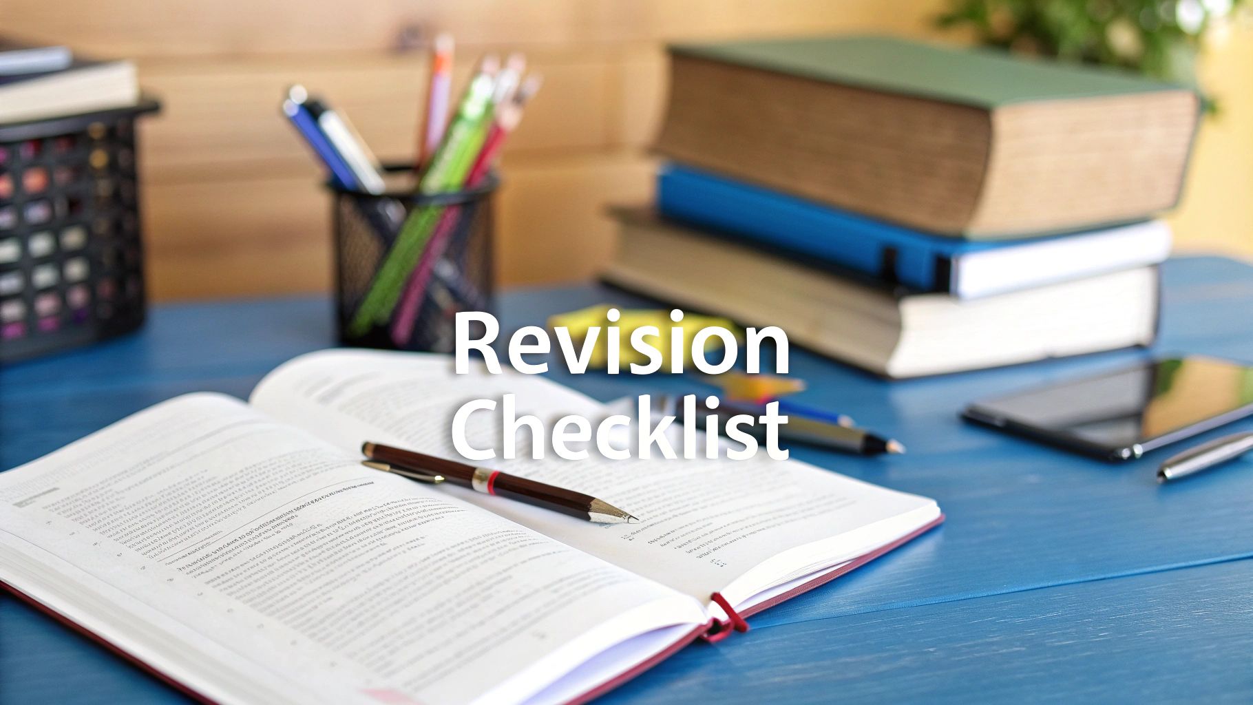 Ultimate Essay Revision Checklist to Improve Your Grade