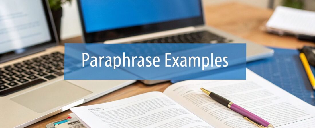 How to Paraphrase Examples: Tips & Techniques for Success